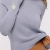 Abbie Bluebell Merino Wool + Cashmere Crew Neck Sweater Abbie Bluebell Merino Wool + Cashmere Crew Neck Sweater