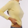 Abbie Lemon Merino Wool + Cashmere Crew Neck Sweater Abbie Lemon Merino Wool + Cashmere Crew Neck Sweater