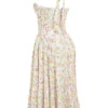 Adabella Pale Blue Meadow Print Cotton Halter Sundress Adabella Pale Blue Meadow Print Cotton Halter Sundress