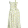 Adabella Soft Blue Vintage Floral Print Cotton Halter Sundress Adabella Soft Blue Vintage Floral Print Cotton Halter Sundress
