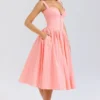 Adalyn Peach Broderie Anglais Midi Sundress Adalyn Peach Broderie Anglais Midi Sundress