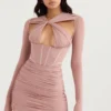 Adanna Blush Corset Mini Dress Adanna Blush Corset Mini Dress