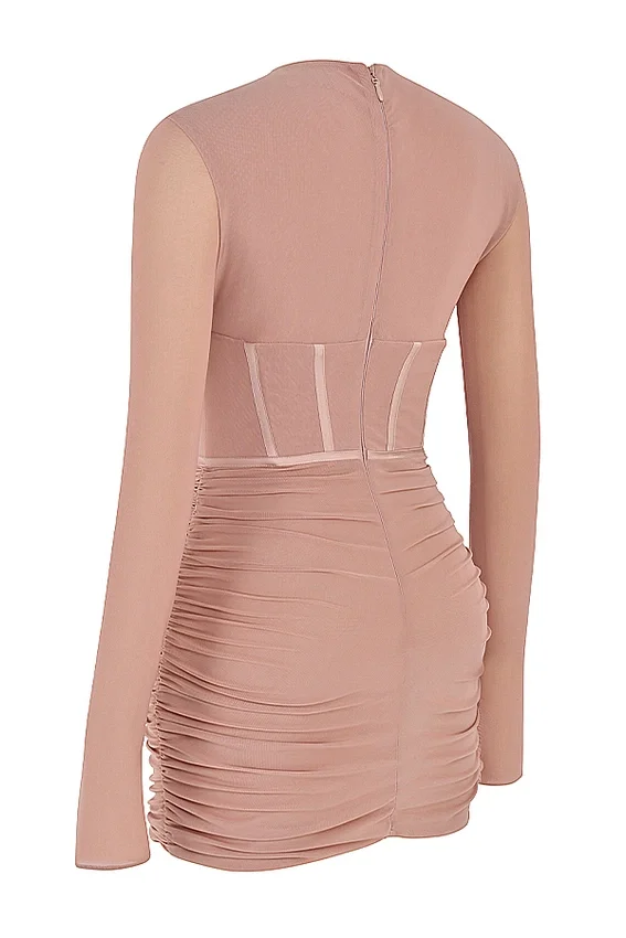 Adanna Blush Corset Mini Dress Adanna Blush Corset Mini Dress