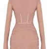 Adanna Blush Corset Mini Dress Adanna Blush Corset Mini Dress