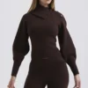 Adelita Chocolate Cashmere Blend Sweater