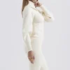 Adelita Cream Cashmere Blend Sweater