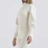 Adelita Cream Cashmere Blend Sweater