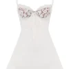 Adriana Ivory Satin and Lace Mini Dress Adriana Ivory Satin and Lace Mini Dress