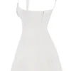 Adriana Ivory Satin and Lace Mini Dress Adriana Ivory Satin and Lace Mini Dress