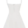 Adriana Ivory Satin and Lace Mini Dress Adriana Ivory Satin and Lace Mini Dress