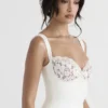 Adriana Ivory Satin and Lace Mini Dress Adriana Ivory Satin and Lace Mini Dress
