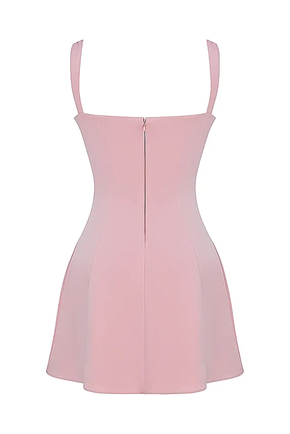Adriana Rose Satin And Lace Mini Dress Adriana Rose Satin And Lace Mini Dress