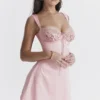 Adriana Rose Satin And Lace Mini Dress Adriana Rose Satin And Lace Mini Dress