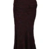 Adrielle Cocoa Midi Skirt