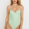 Aguilla Olive Floral Print Underwired Swimsuit Aguilla Olive Floral Print Underwired Swimsuit