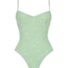 Aguilla Olive Floral Print Underwired Swimsuit Aguilla Olive Floral Print Underwired Swimsuit
