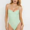 Aguilla Olive Floral Print Underwired Swimsuit Aguilla Olive Floral Print Underwired Swimsuit