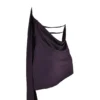 Aida Night Shade Asymmetric Wrap Neck Dress Aida Night Shade Asymmetric Wrap Neck Dress