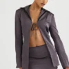 Ailsa Shadow Tie Front Top Ailsa Shadow Tie Front Top