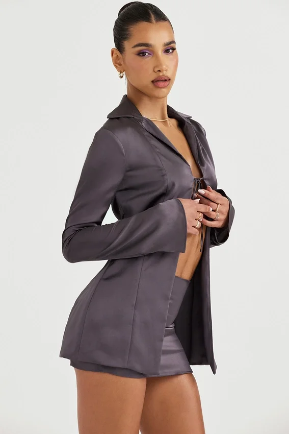 Ailsa Shadow Tie Front Top Ailsa Shadow Tie Front Top