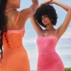 Aiza Flame Orange Maxi Dress