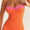 Aiza Flame Orange Maxi Dress