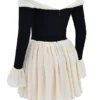 Alana Black & Cream Off Shoulder Dress Alana Black & Cream Off Shoulder Dress