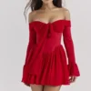 Alana Scarlet Off Shoulder Dress Alana Scarlet Off Shoulder Dress