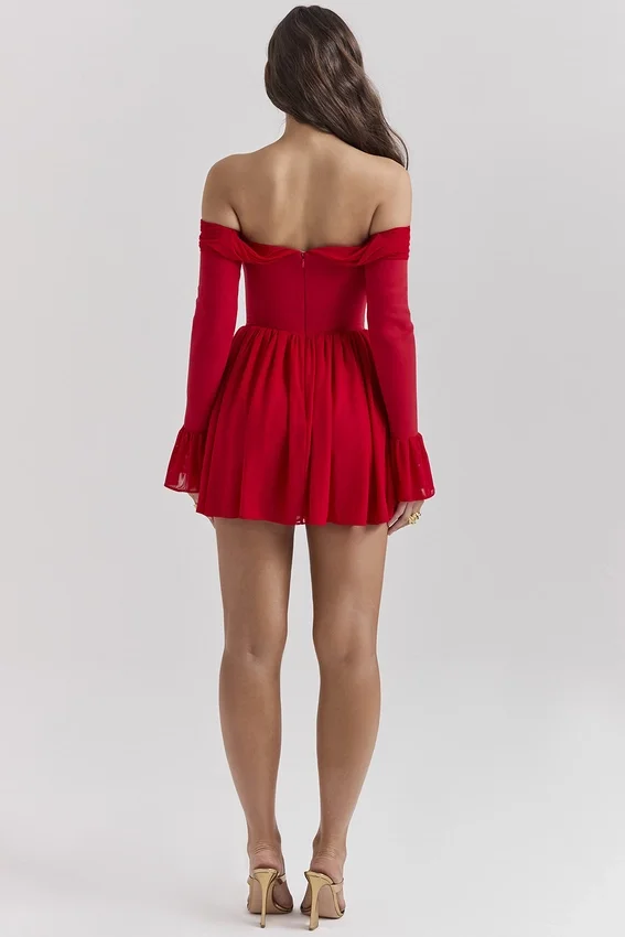 Alana Scarlet Off Shoulder Dress Alana Scarlet Off Shoulder Dress