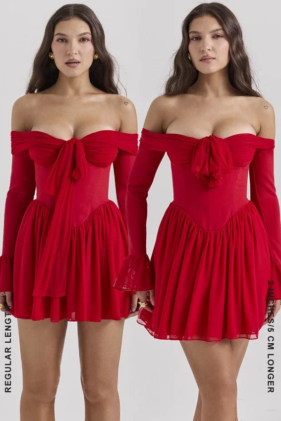 Alana Scarlet Off Shoulder Dress Alana Scarlet Off Shoulder Dress