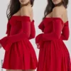 Alana Scarlet Off Shoulder Dress Alana Scarlet Off Shoulder Dress