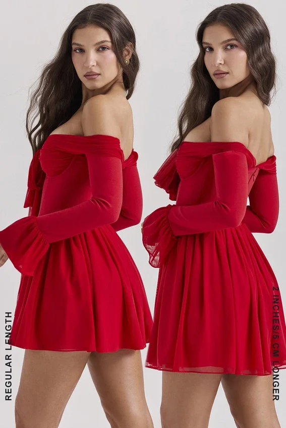 Alana Scarlet Off Shoulder Dress Alana Scarlet Off Shoulder Dress