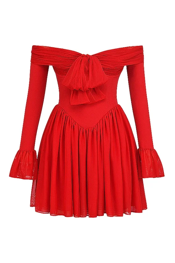 Alana Scarlet Off Shoulder Dress Alana Scarlet Off Shoulder Dress