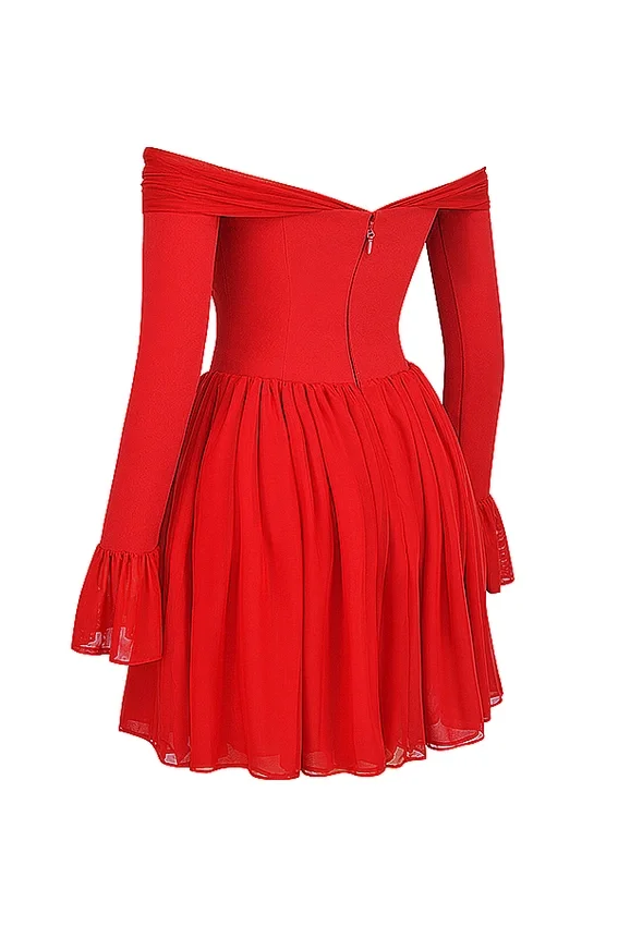 Alana Scarlet Off Shoulder Dress Alana Scarlet Off Shoulder Dress