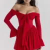 Alana Scarlet Off Shoulder Dress Alana Scarlet Off Shoulder Dress