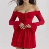 Alana Scarlet Off Shoulder Dress Alana Scarlet Off Shoulder Dress
