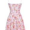 Alejandra Light Lavender Print Corset Dress Alejandra Light Lavender Print Corset Dress