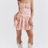 Alejandra Light Lavender Print Corset Dress Alejandra Light Lavender Print Corset Dress