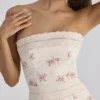 Alessina Ivory Vintage Rose Print Cotton + Lace Maxi Dress Alessina Ivory Vintage Rose Print Cotton + Lace Maxi Dress