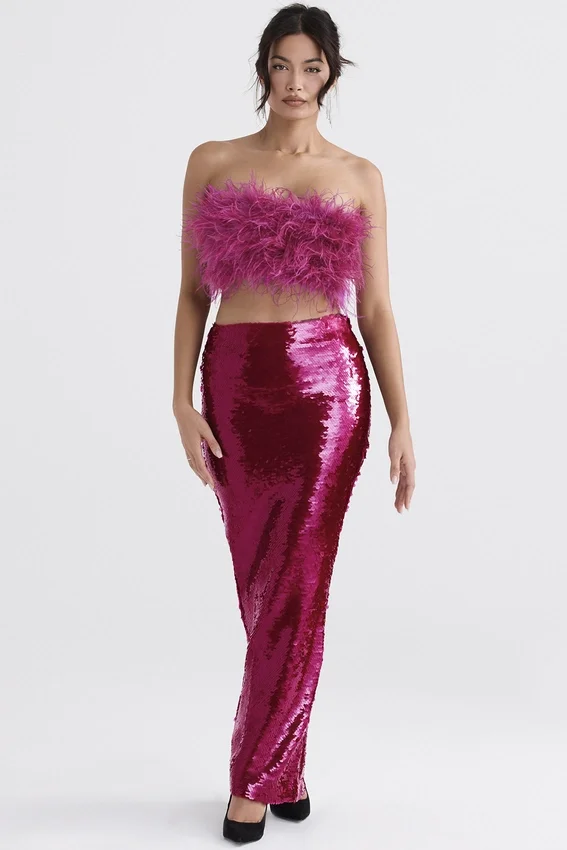 Alexis Hot Pint Sequin Maxi Skirt Alexis Hot Pint Sequin Maxi Skirt