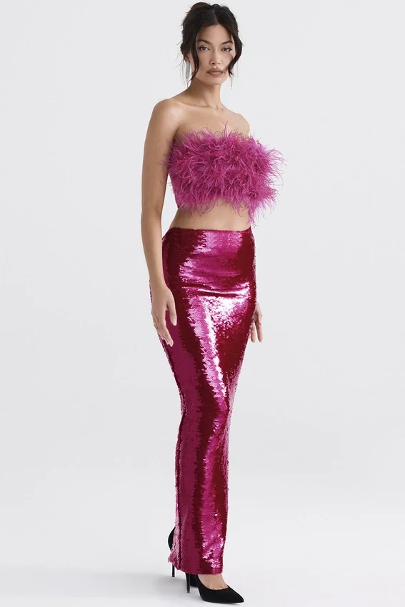 Alexis Hot Pint Sequin Maxi Skirt Alexis Hot Pint Sequin Maxi Skirt