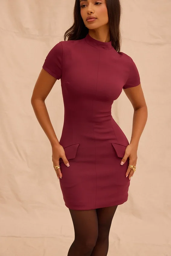Alia Mulberry Mini Dress Alia Mulberry Mini Dress