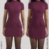 Alia Mulberry Mini Dress Alia Mulberry Mini Dress