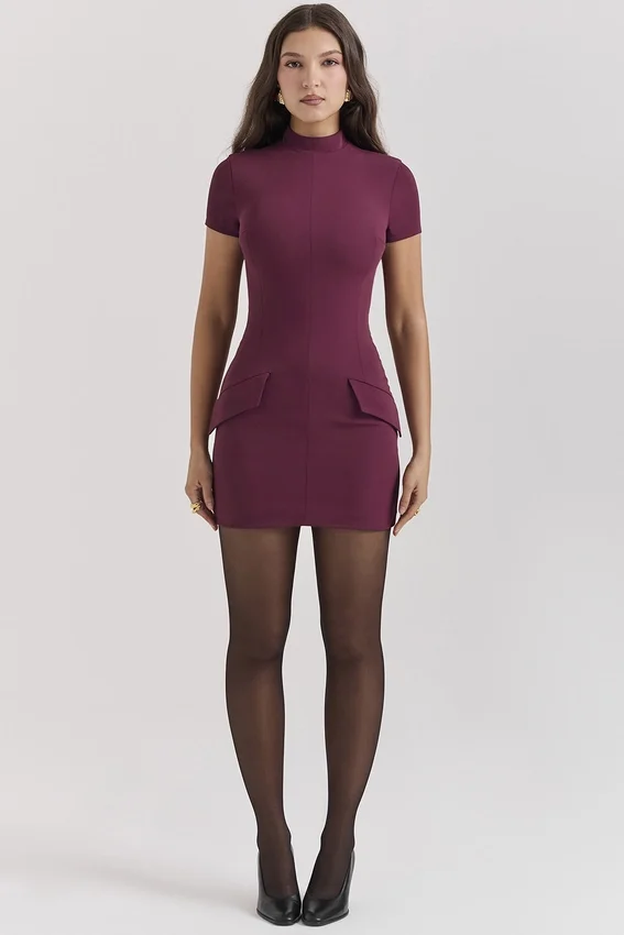 Alia Mulberry Mini Dress Alia Mulberry Mini Dress