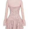Alice Perfectly Pink Lace Mini Dress Alice Perfectly Pink Lace Mini Dress