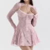 Alice Perfectly Pink Lace Mini Dress Alice Perfectly Pink Lace Mini Dress