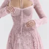Alice Perfectly Pink Lace Mini Dress Alice Perfectly Pink Lace Mini Dress