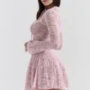 Alice Perfectly Pink Lace Mini Dress Alice Perfectly Pink Lace Mini Dress