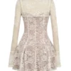 Alice Vintage Cream Lace Mini Dress Alice Vintage Cream Lace Mini Dress