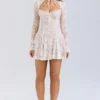 Alice Vintage Cream Lace Mini Dress Alice Vintage Cream Lace Mini Dress